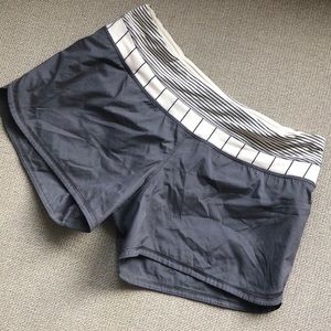 Gray and ivory lululemon shorts